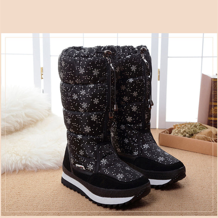 Women Boots Winter Shoes Women Snow Boots Platform Keep Warm Ankle Winter Boots with Thick Fur Heels