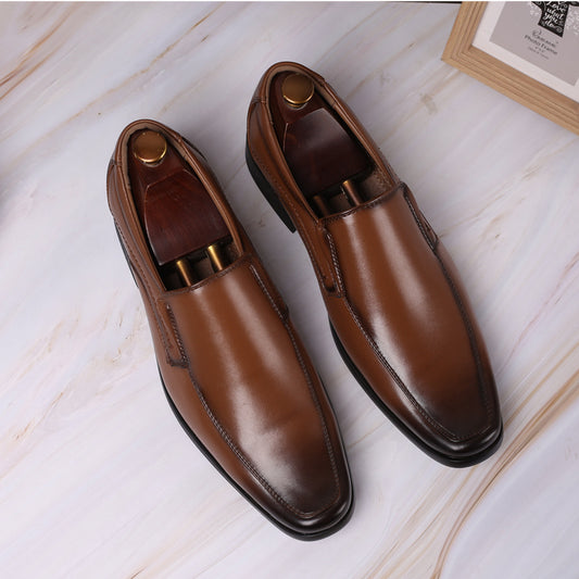 Hand-polished Men's Shoes A Pedal Men's Leather Shoes