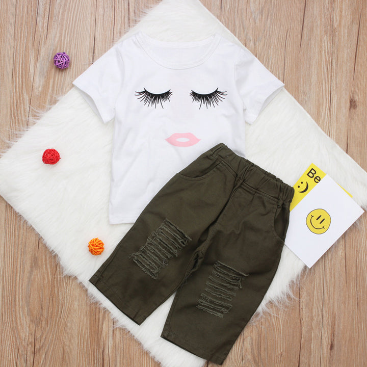 Pudcoco – ensemble pour petites filles de 6 mois à 4 ans, haut à cils, T-shirt, pantalon, Leggings, ensemble de vêtements