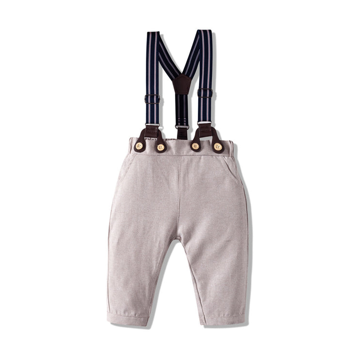 Langærmet Romper Suit, Babytøj, Gentleman's Clothing