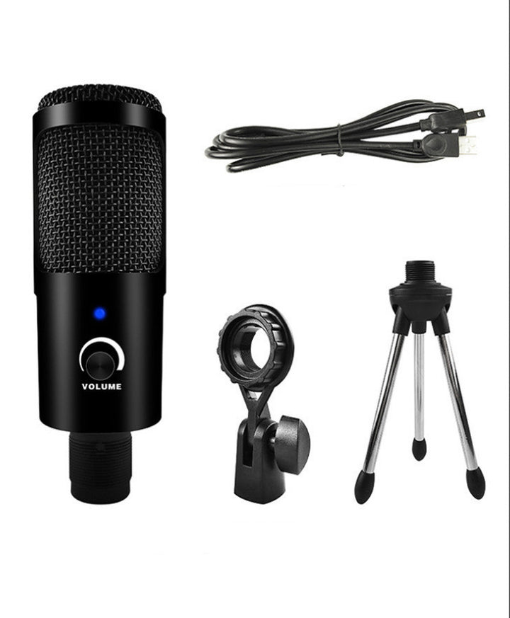 Microphone à condensateur en direct USB pour ordinateur