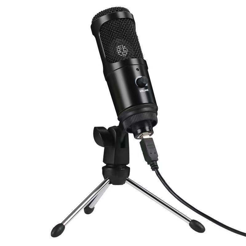 Microphone à condensateur en direct USB pour ordinateur