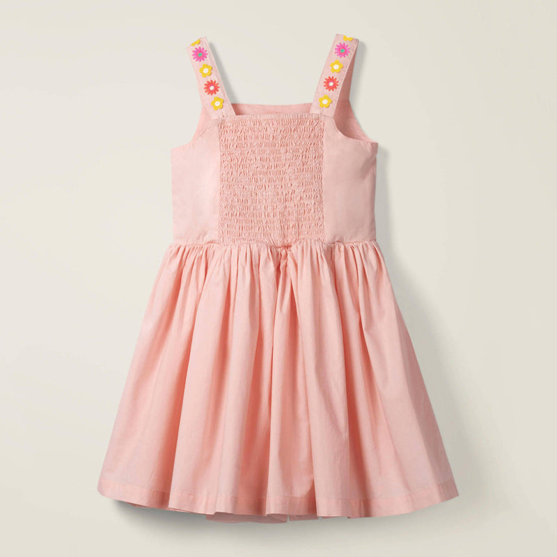 Robe enfant tricotée brodée