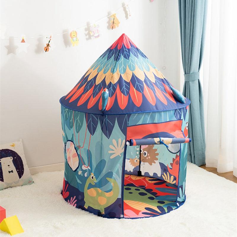 Children Play Toys Tents Portable Folding Tipi Tent Boys Girls Cubby Playhouse Kids Gifts Outdoor Toy Castle