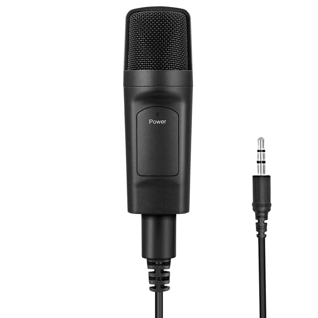 Microphone à condensateur USB, pour ordinateur de bureau, enregistrement en direct, filaire