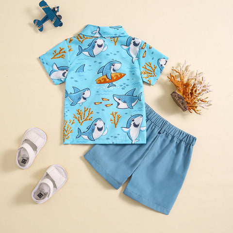 Children's Summer Vacation Style Boys Suit