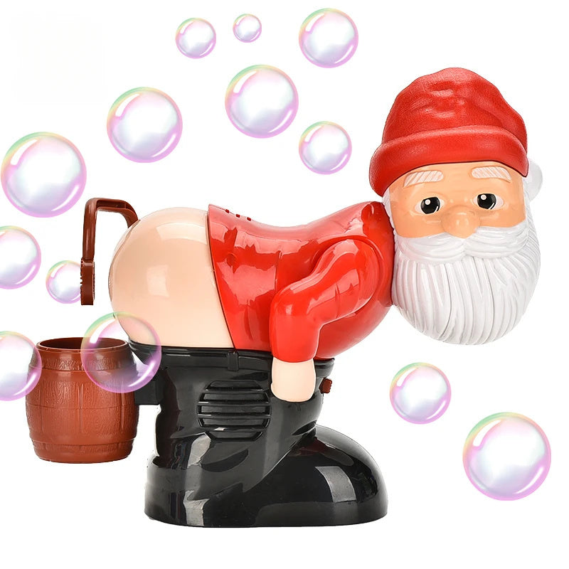 Electric Santa Claus Bubbles Machine