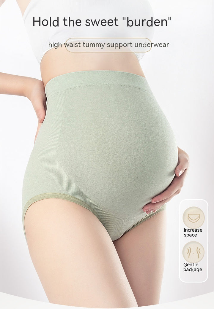 Thin Breathable Cotton Crotch Belly Support Postpartum Pregnant Women Seamless Underwear