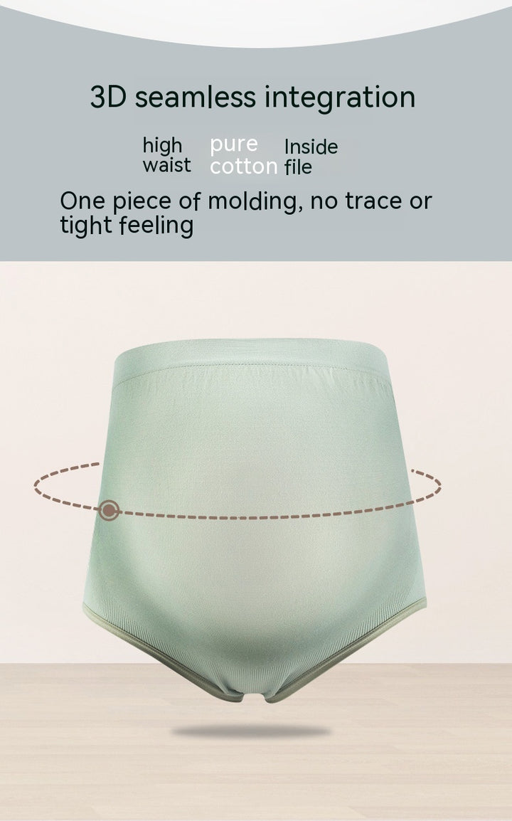 Thin Breathable Cotton Crotch Belly Support Postpartum Pregnant Women Seamless Underwear