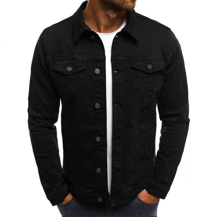 Casual Mænd Jakke Denim Button Shirt