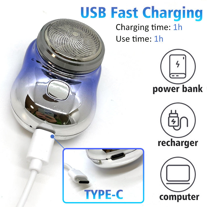 Mini Portable USB Electric Shaver for Men