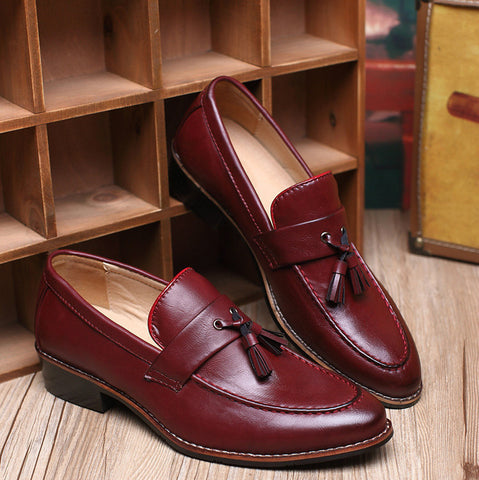 British Retro Slip-on Tassel Loafers Men's Casual