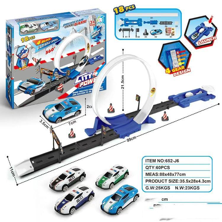 Alloy Racing Track Catapult Car Boy Car Track Kids Toy
