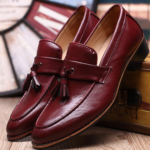 British Retro Slip-on Tassel Loafers Men's Casual