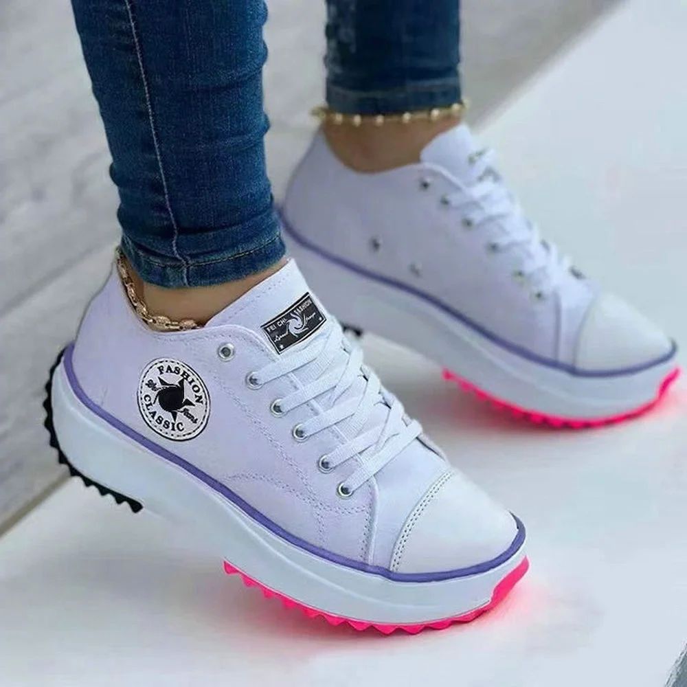 Speedy 2023 klassieke witte canvas schoenen dames sneakers effen