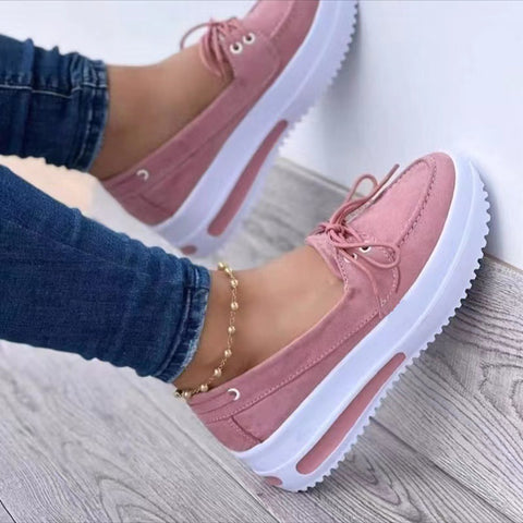 Casual Shoes Fashion Platform Heel Platform Peas Loafers