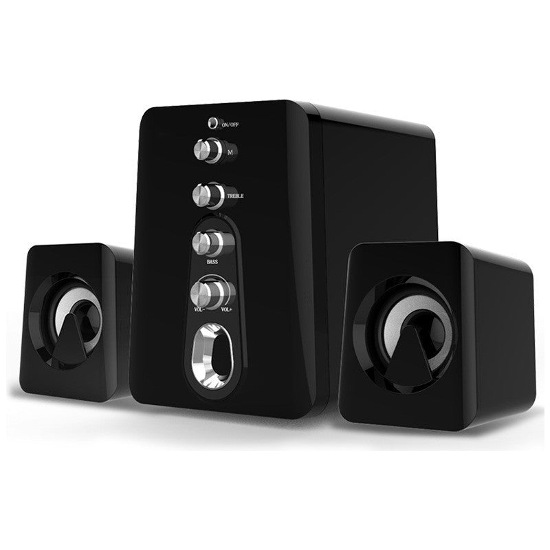 Mini USB 2.1 højttaler Kablet kombination Høj lyd Tung bas Musik Subwoofer Mobiltelefon