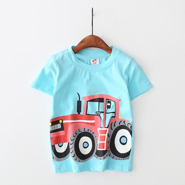 Sommer Baby Drenge T-Shirt Bomuld Kortærmet T-shirt Toppe T-shirts til drenge Børn Overdele Baby børnetøj 2-8 år