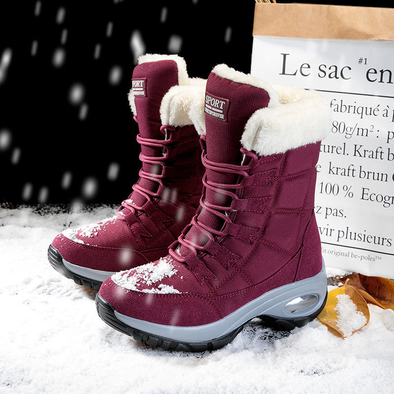 Snowboots Dames Winter Plus Fluwelen Warme Katoenen Schoenen Dikke zolen Outdoor