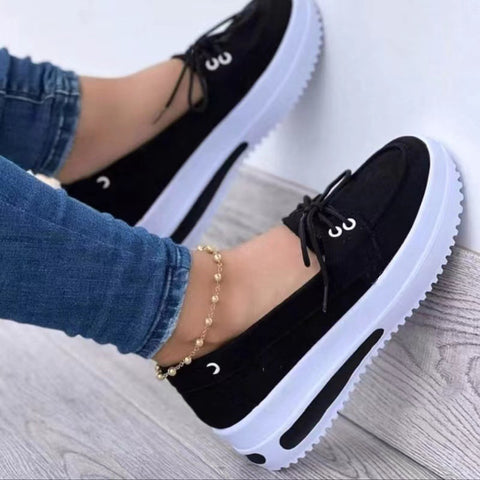 Casual Shoes Fashion Platform Heel Platform Peas Loafers