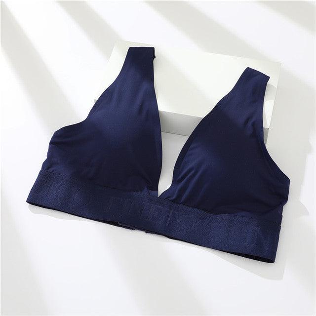 Soutien-gorge de style haut court à col en V pour femmes