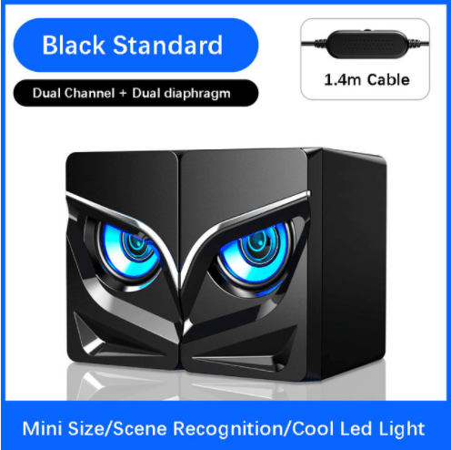 PC Gaming Speakers, 2.0 Channel Stereo Desktop Computer Sound Bar Speakers
