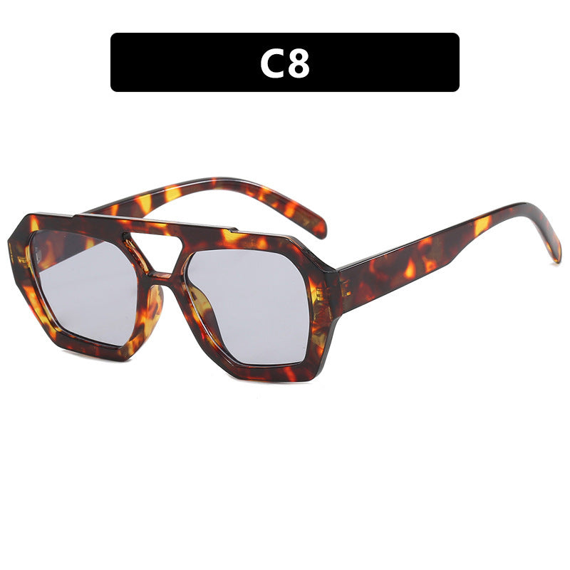 Women Big Frame Leopard Sunglasses