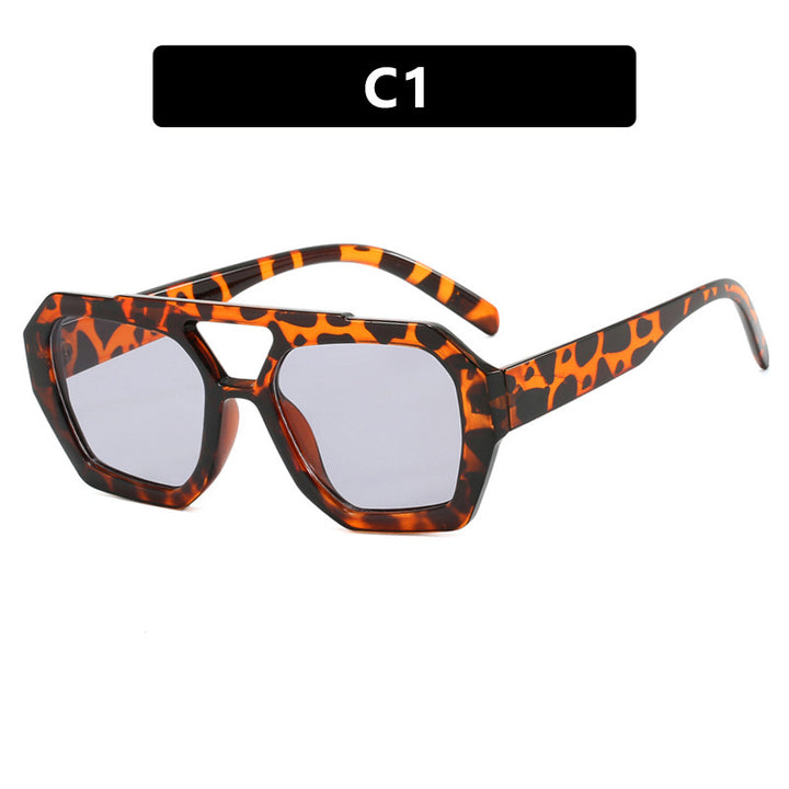 Women Big Frame Leopard Sunglasses