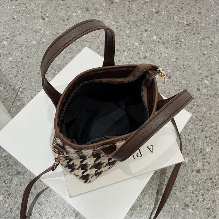 Fashion Houndstooth Shoulder Bags