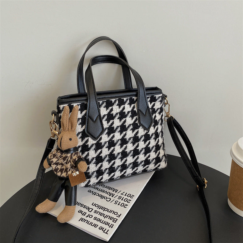 Fashion Houndstooth Shoulder Bags