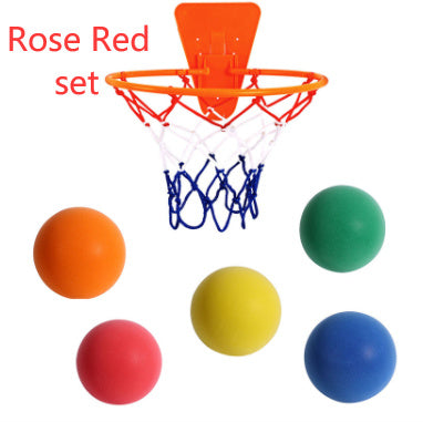 Silent High Density Foam Sports Ball Indoor Mute Basketball Soft Elastic Ball Children Sports Toy Games