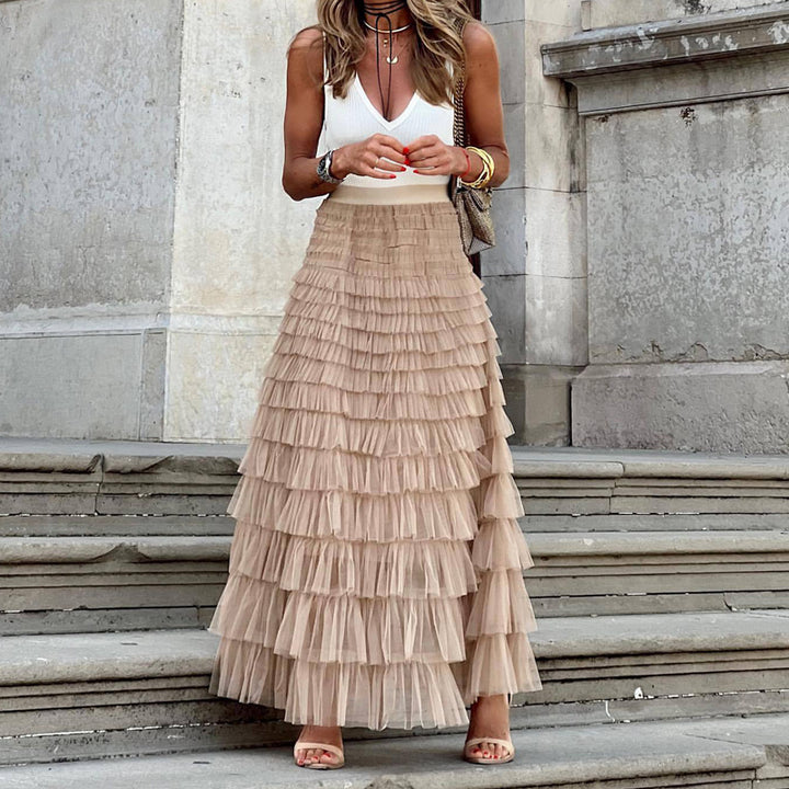 Layered Ruffles Cake Women Summer Skirt