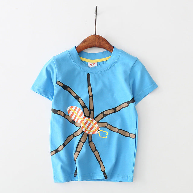 Sommer Baby Drenge T-Shirt Bomuld Kortærmet T-shirt Toppe T-shirts til drenge Børn Overdele Baby børnetøj 2-8 år