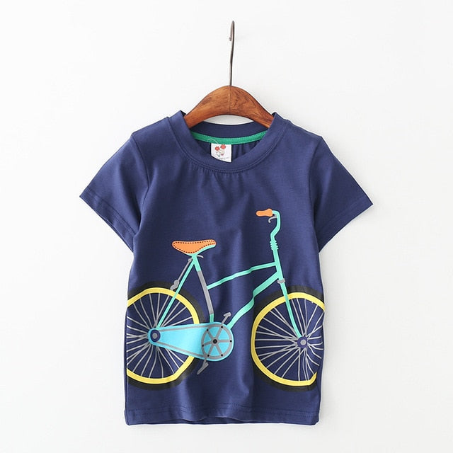 Sommer Baby Drenge T-Shirt Bomuld Kortærmet T-shirt Toppe T-shirts til drenge Børn Overdele Baby børnetøj 2-8 år