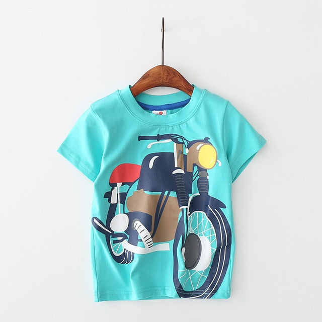 Sommer Baby Drenge T-Shirt Bomuld Kortærmet T-shirt Toppe T-shirts til drenge Børn Overdele Baby børnetøj 2-8 år