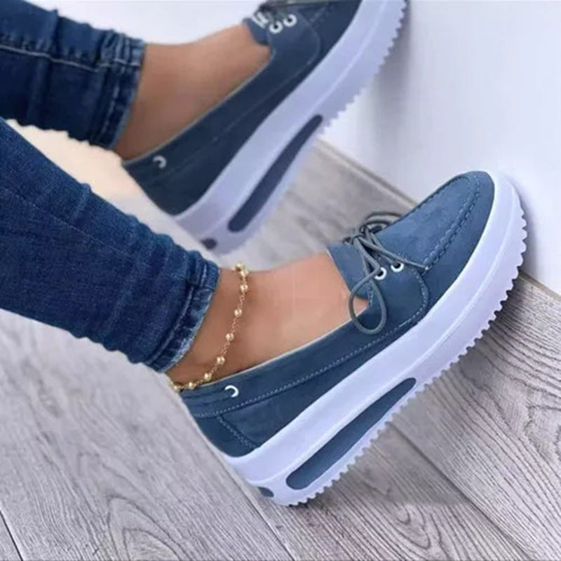 Casual schoenen Mode Platformhak Platform Erwten Loafers