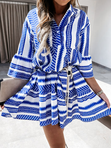 Summer New Printed Bohemian Dress