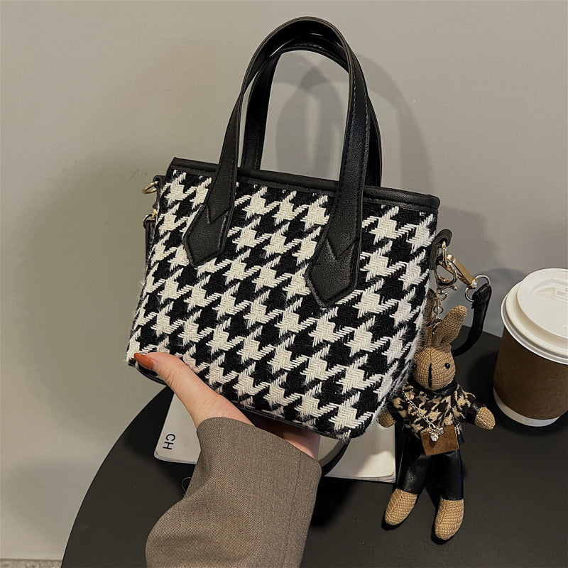 Fashion Houndstooth Shoulder Bags