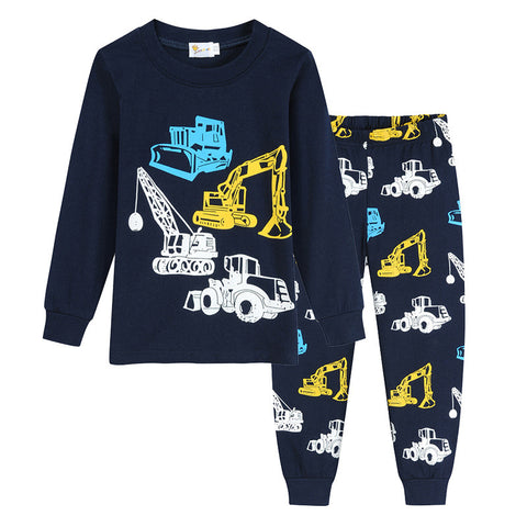 Boy's Cotton Cartoon Casual Home Service Suit