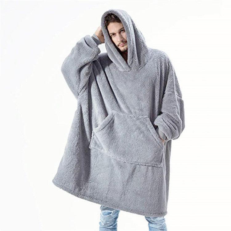 Sweat à capuche d'hiver avec grande poche pour femme