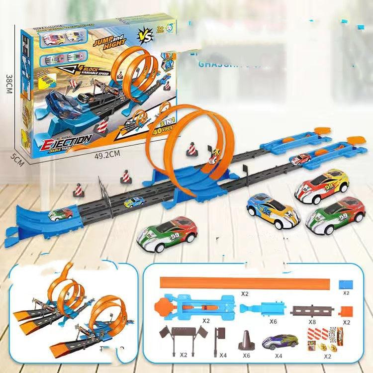 Alloy Racing Track Catapult Car Boy Car Track Kids Toy