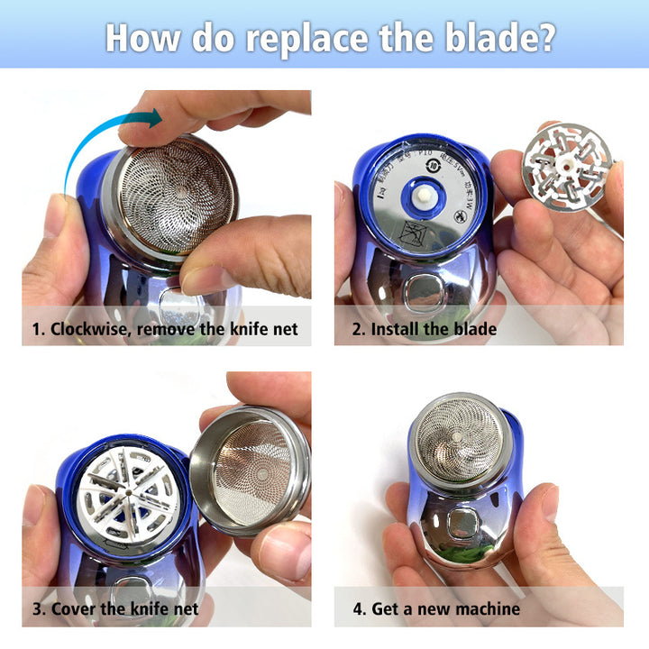 Mini Portable USB Electric Shaver for Men
