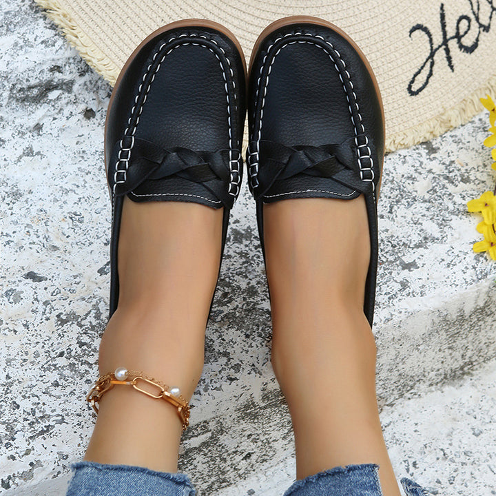 Dames flats schoenen geweven ontwerp zachte lente zomer schoenen