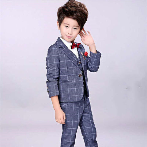 Small Suit Three Piece Children Autumn And Winter Models