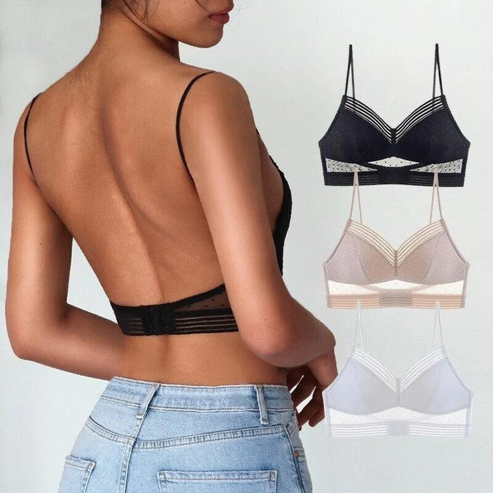 Rygløs BH Usynlig Bralette Tynd Blonde Bryllup BH'er Lav Ryg Undertøj Push Up BH Dame Sømløst Lingeri Sexet BH Top