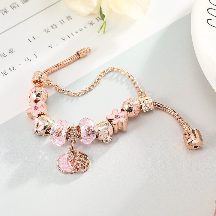 Fashion Love Geometric Rose Gold Bracelet