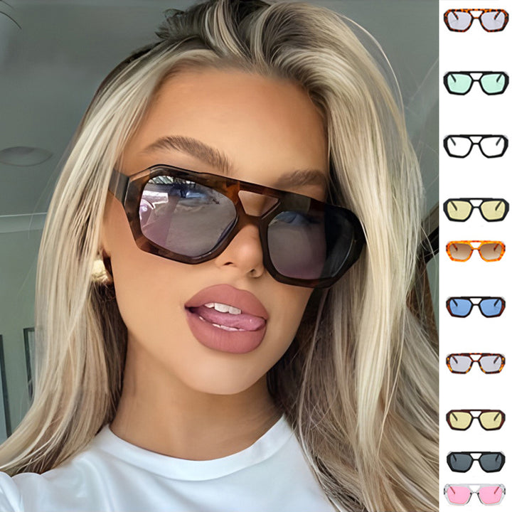 Women Big Frame Leopard Sunglasses