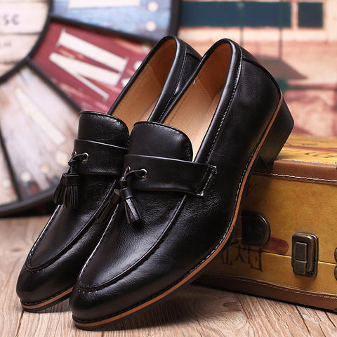 British Retro Slip-on Tassel Loafers Men's Casual