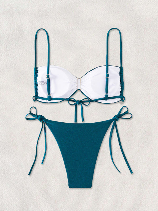 Backless Metal Pin Bikini