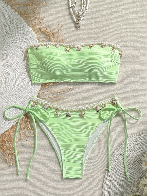 Sexy Starfish Shell Tassel Swimsuit Bikini